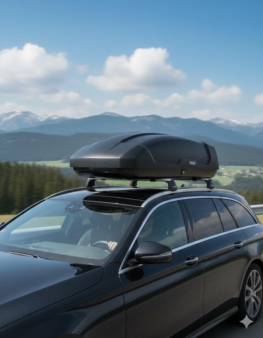 Dachgepäck-Box auf einem Auto – Schauder Vermietung